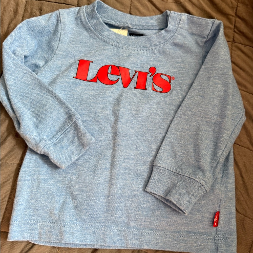 Levi's Kids Blue Long Sleeve Shirt